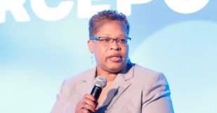 Wanda Jones-Heath at the 2019 Forcepoint Cybersecurity Leadership Summit.