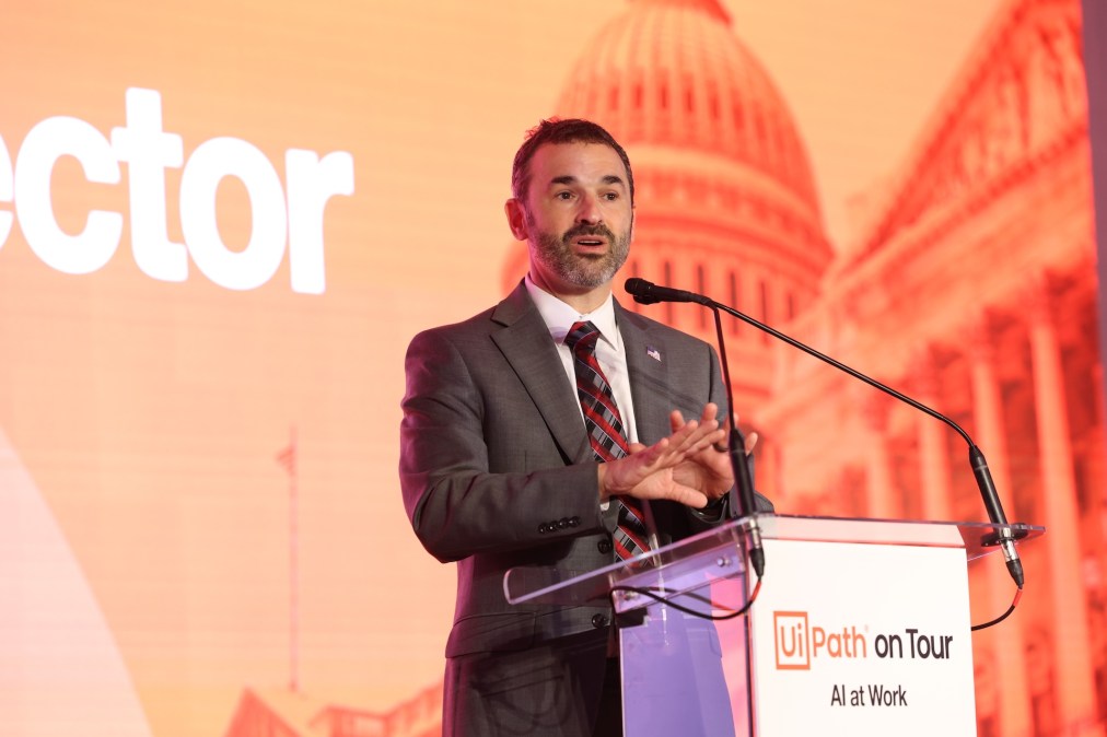 IRS Commissioner Danny Werfel speaking at the Scoop News Group-produced UiPath On Tour: Public Sector Event in Washington, D.C. (Credit: Event Photography of North America Corporation (EPNAC))