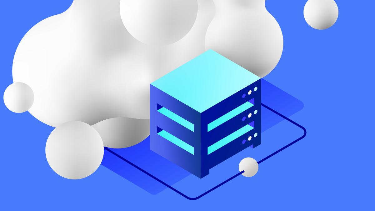 Abstract image of data and the cloud